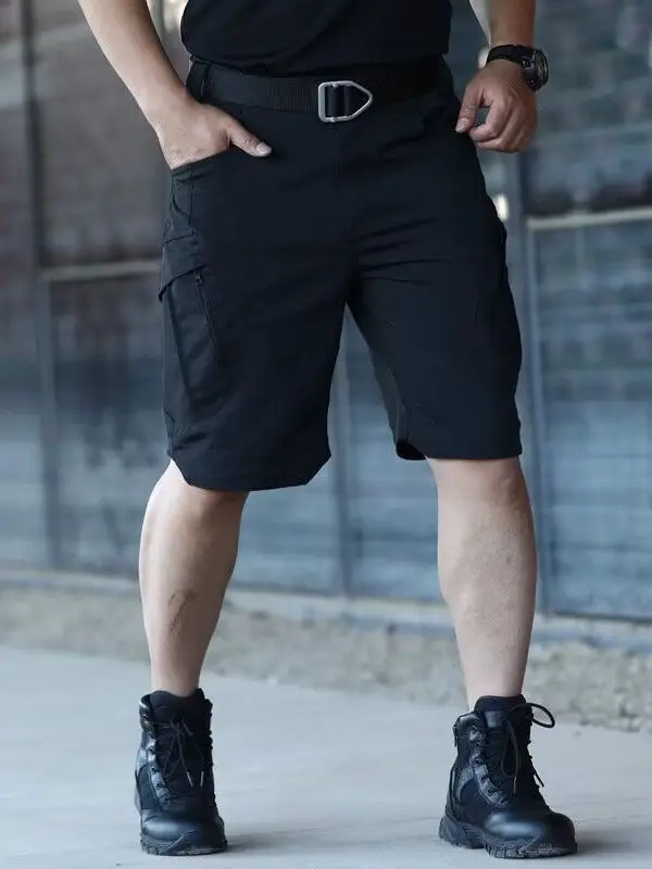 

Qui Dry Lightweight Breathable Loose Fit American Sle orts for Men Summer Outdoor Mountain Climbing Hiking Casual Five-...