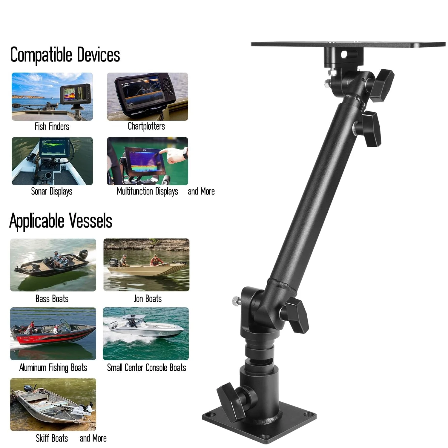 Morski, anodowany aluminiowy u – Fish Finder Mount recenzja i cena
