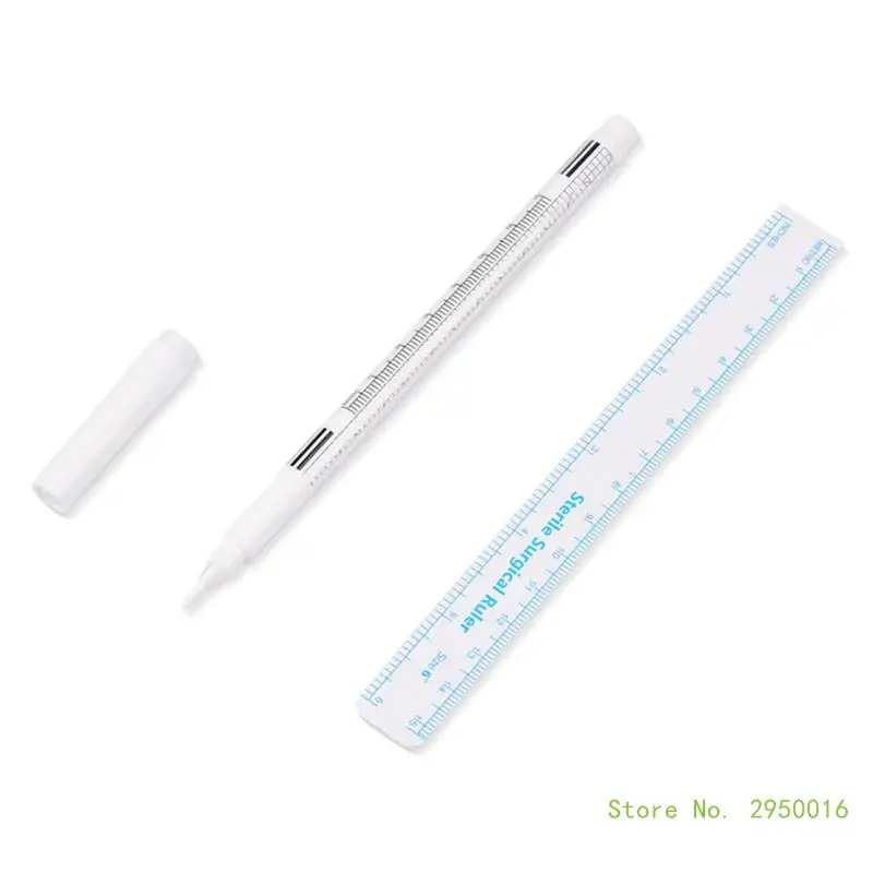 10x Skin Marker Waterproof Positioning Pen White Surgical Skin Marker Eyebrow Makeup Pen Makeup Position Mark Tools