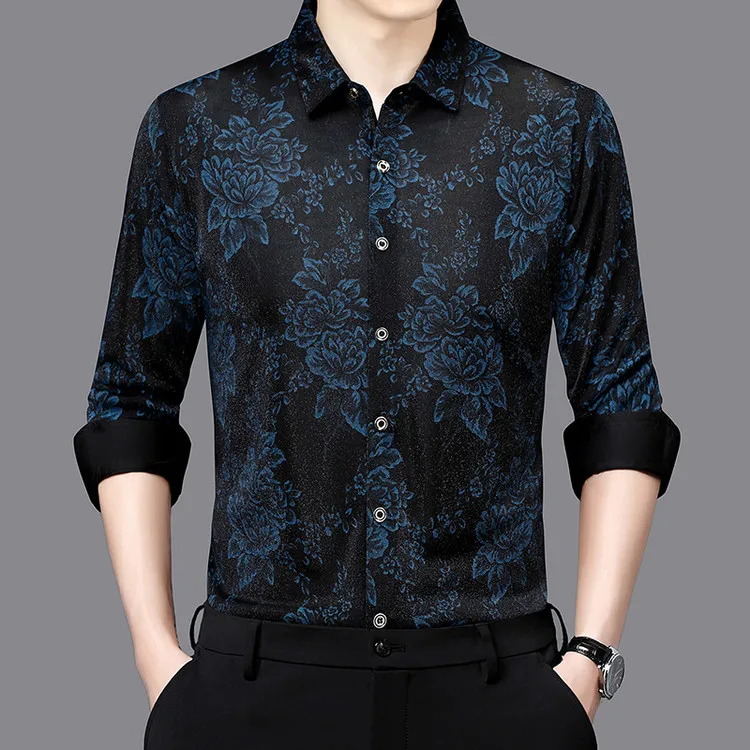 

Осень-весна 2025: мужские рубашки, одежда с цветочным принтом, мужская верхняя одежда, классическая рубашка, топы с длинными рукавами