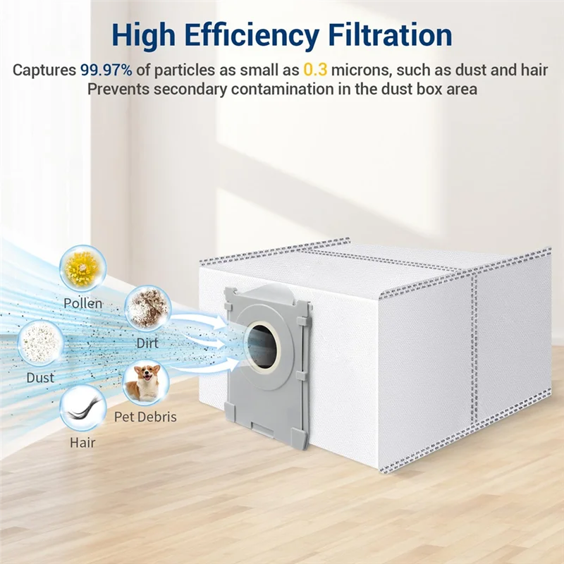 ECOVACS X8 OMNI / X8 PRO OMNI / T50 Max / T50 OMNI / T50 PRO OMNI / T80 OMNI / T80 PRO OMN용 BAAM-먼지 봉투