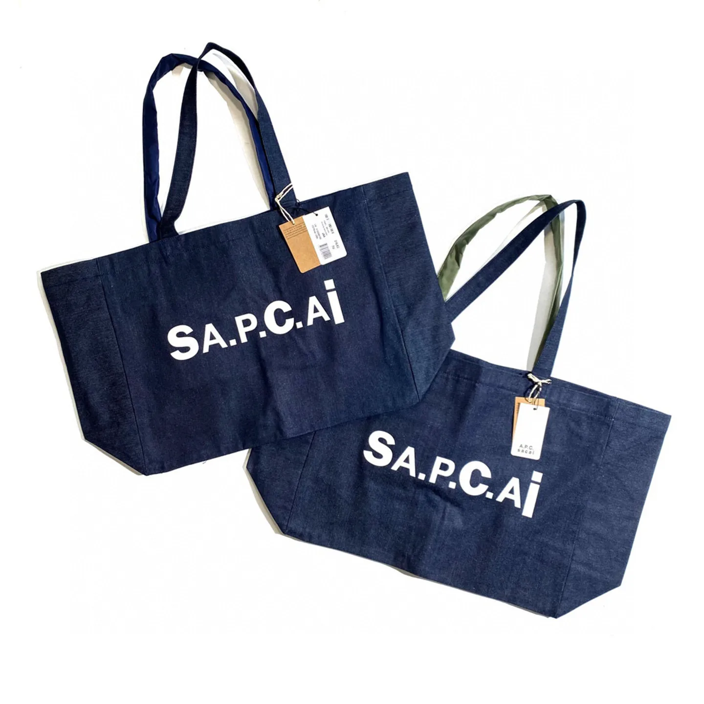 

Double-Side Denim Canvas Tote Bag