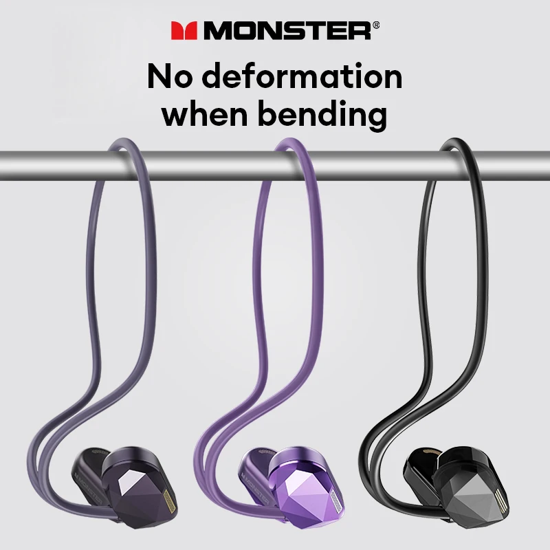 Monster MH22134 TWS Wireless Headphones Noise Reduction Bluetooth 5.3 HIFI Sport Earbuds Ultra-Low Latency Earphones