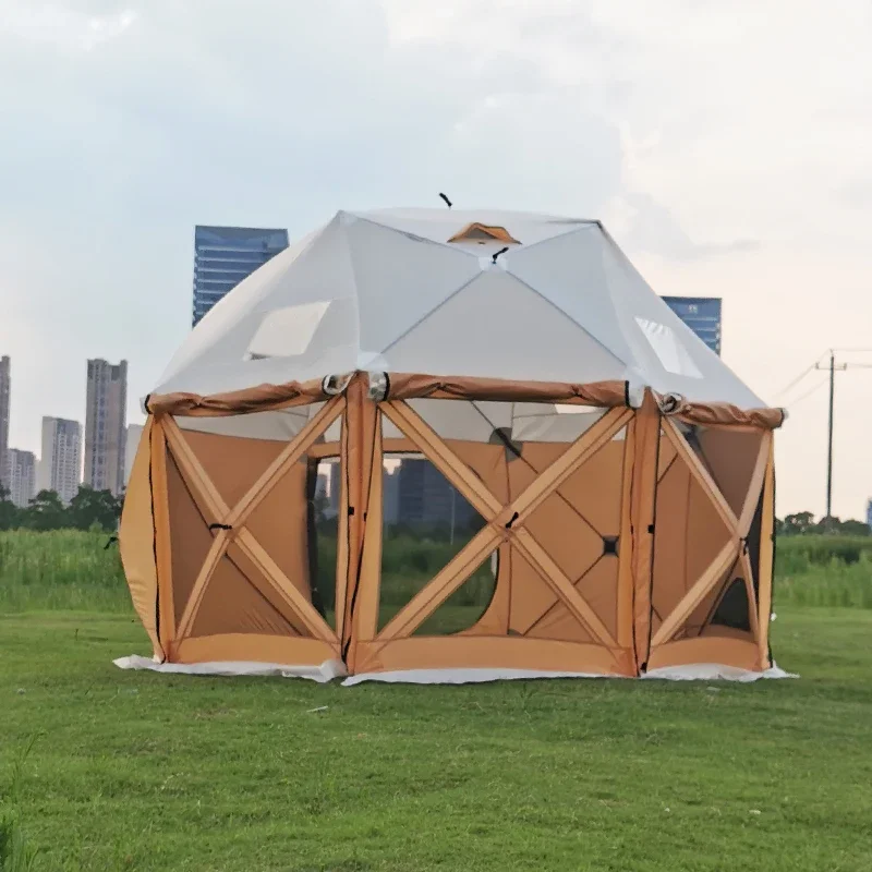 

New Design Quick Assembly Large Luxury Light Dome 8 Person Waterproof Outdoor Camping Tent For Trips