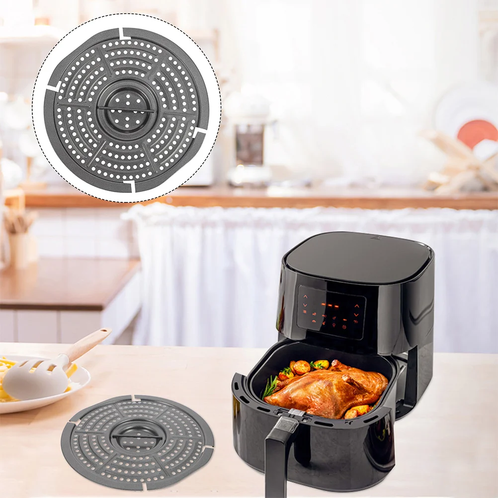 

Air Fryer Frying Board Fryers Crisper Plate Round Grill Pan For Stainless Steel Mesh Racks Tray Replacement Parts