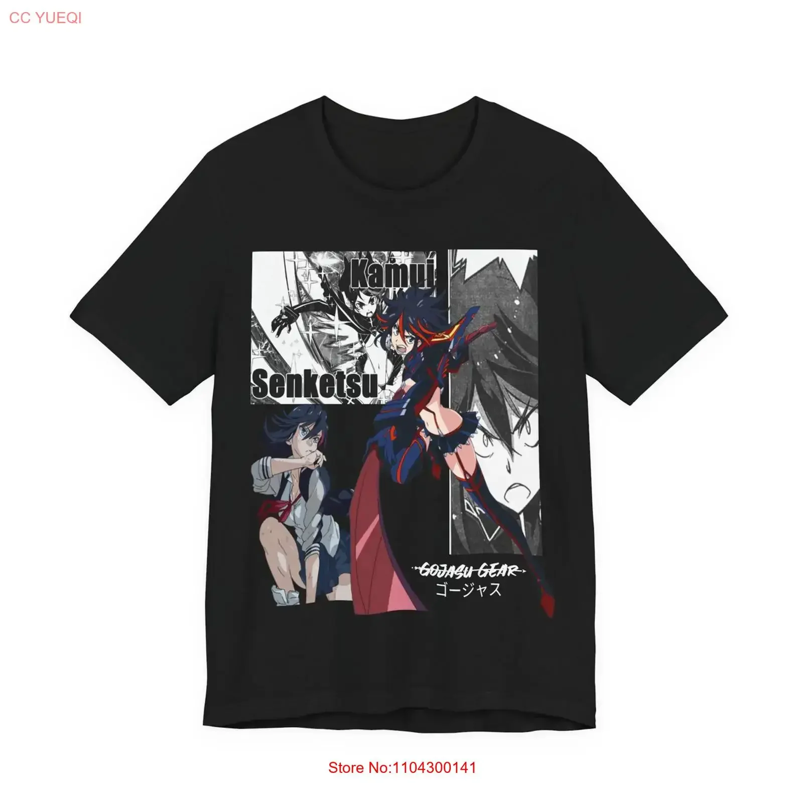 Anime Ryuko Matoi Gojasu T Shirt Size S 5Xl BLACK vintage Washed Versatile Top For Everyday Wear Casual Comfortable