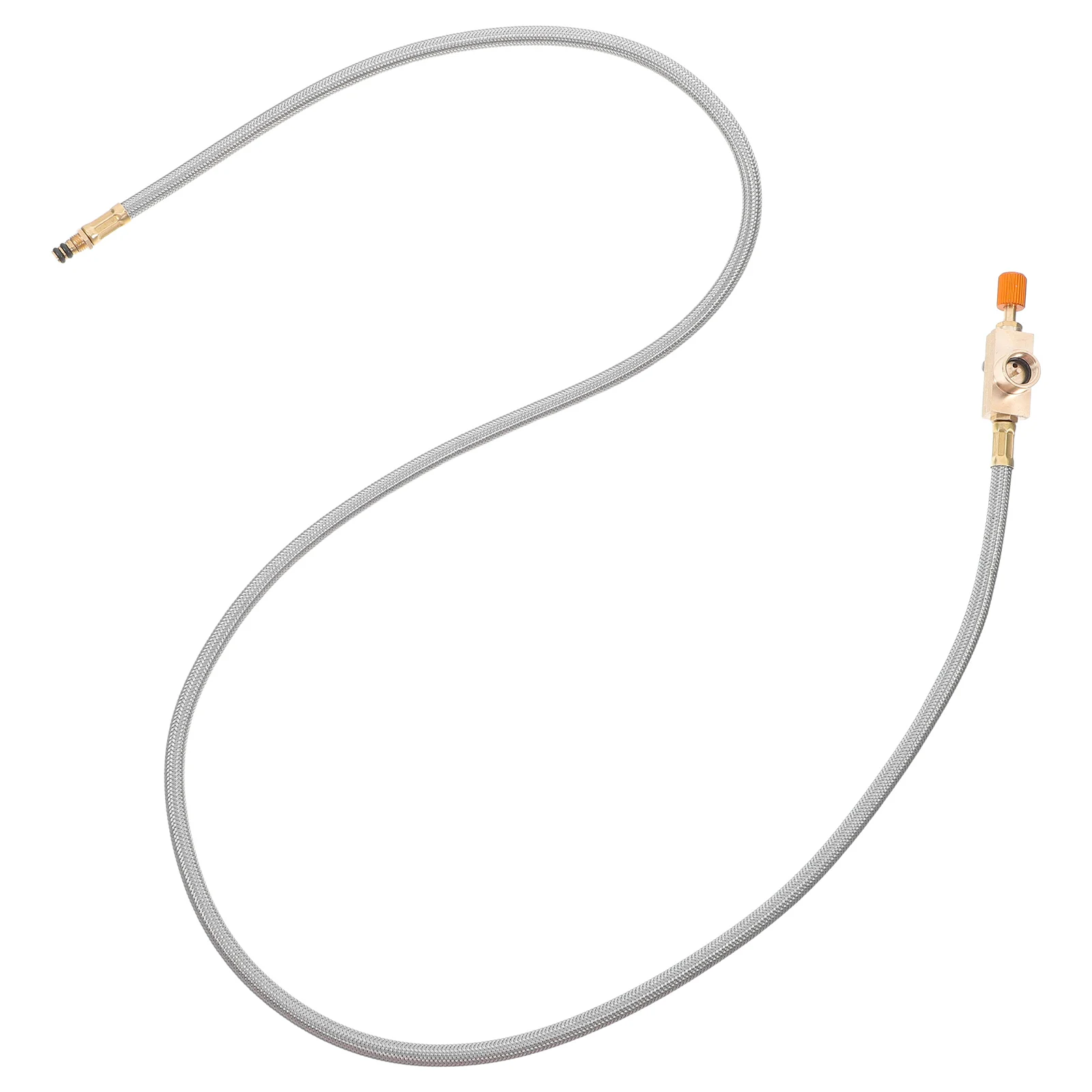 

1pcs Outdoor Gas Hose Coupling Pipe Accessories Camping BBQ Portable Extended Gas Coupling Hose Length Stable Fire Pit