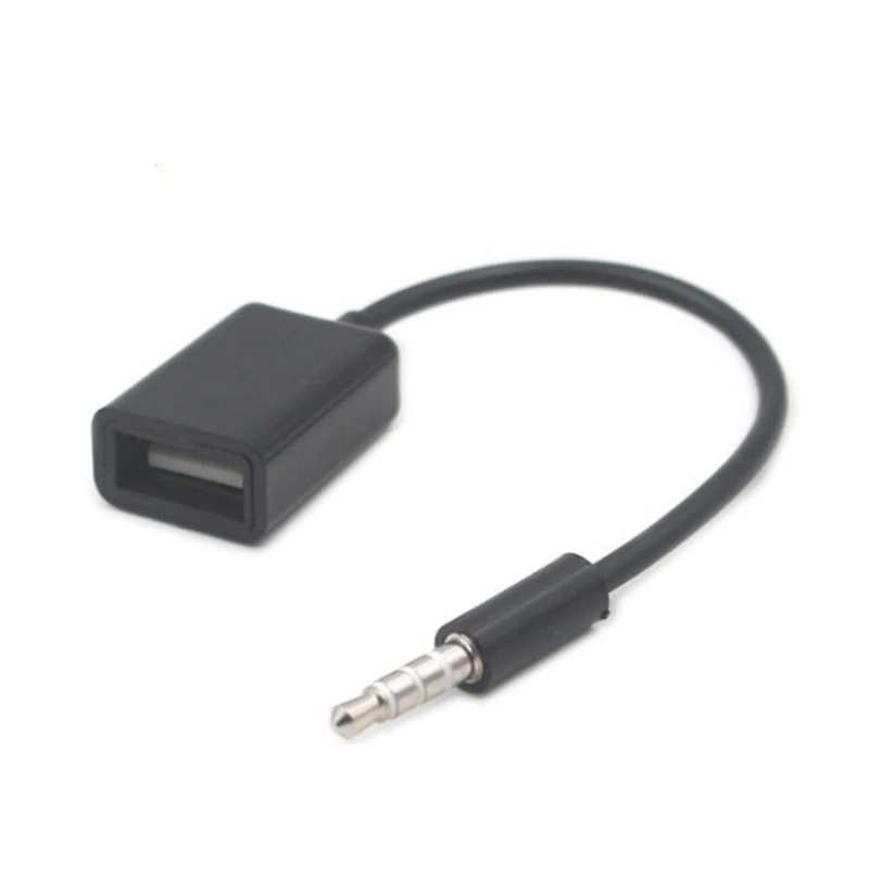 0xxd السيارات 3.5 مم واجهة USB سلك سلك كبل الكبل الكبل لدفق الموسيقى mp3 في أنظمة ستيريو السيارة المحسنة
