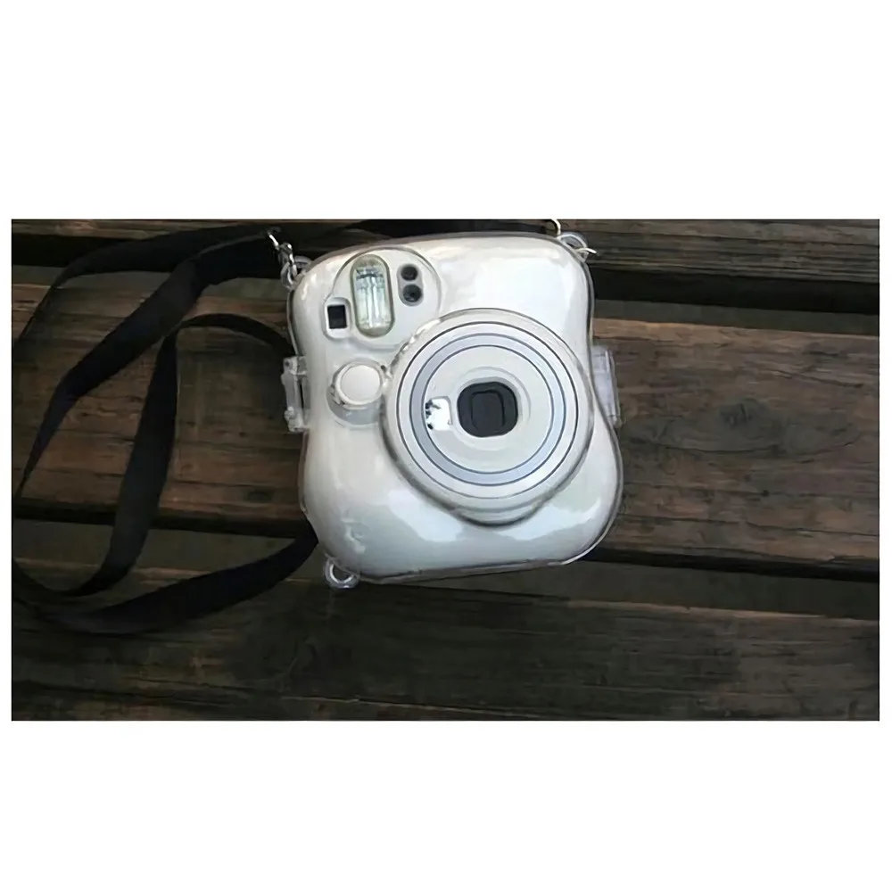 Instax Mini 25/26+ Transparent Case Crystal Case Camera Protective Case with Strap CAA06