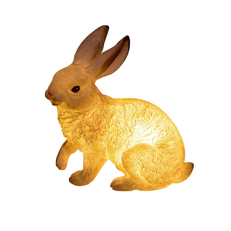 Direct Sale Manufacturer IP65 Rabbit-Shaped LED Lawn Lights Outdoor Luminous Garden Villa Park Scenic Area Animal Collection