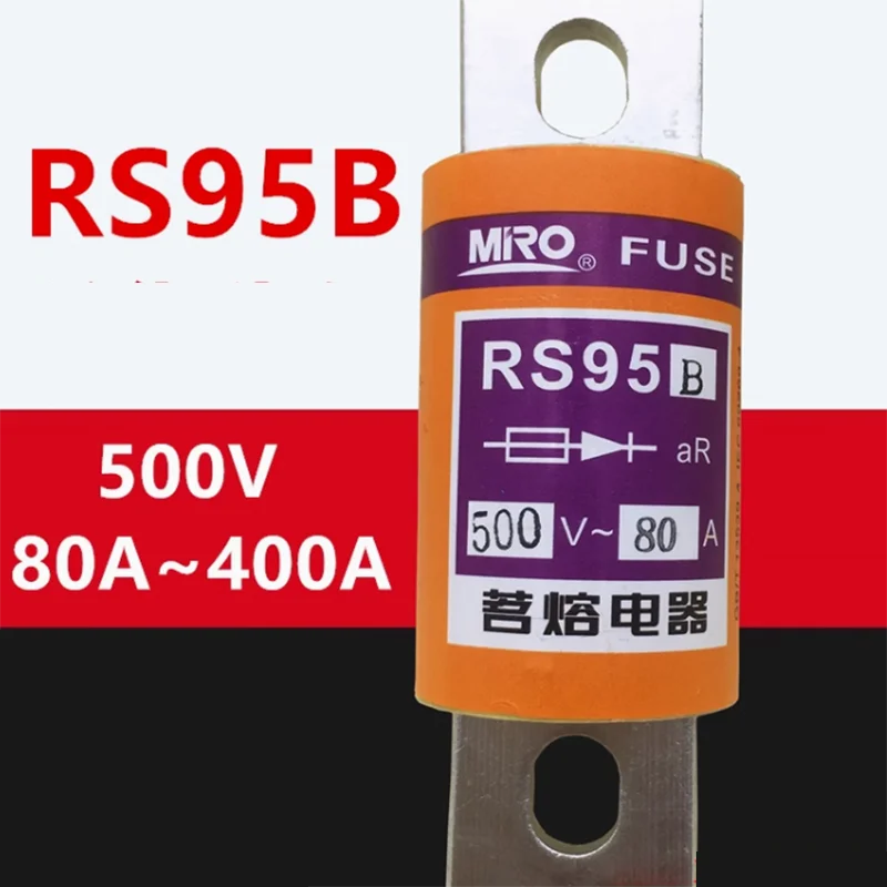 MRO RS95B Fast Fuse 500V 660V AR 400A 300A 250A 225A 200A 150A 125A 100A 80A Round Bolt Fast Fuse