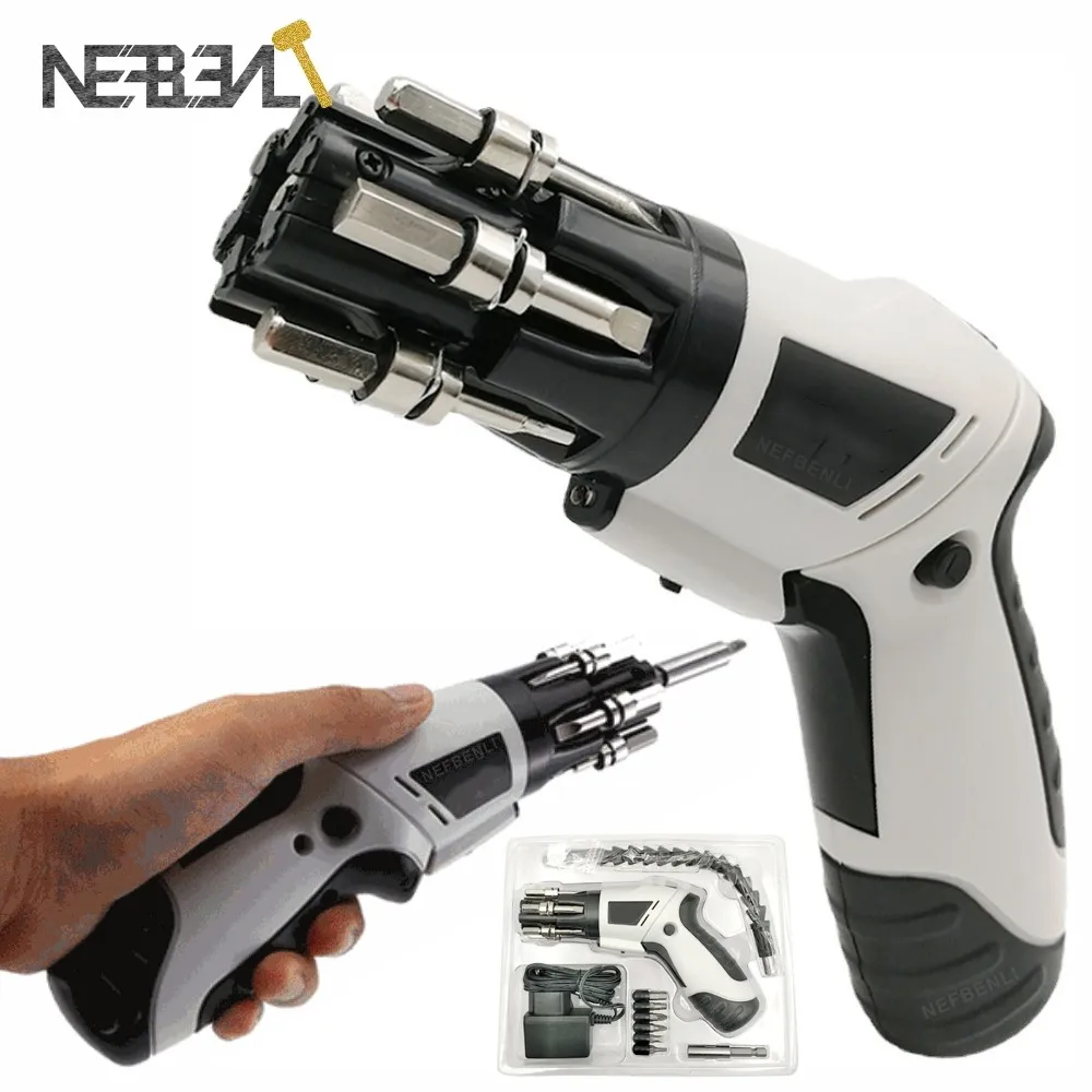 

Rechargeable Electric Screwdriver Rechargable Cordless Straight and Pistol style Powerful Electric Screwdriver Small Screw Guns