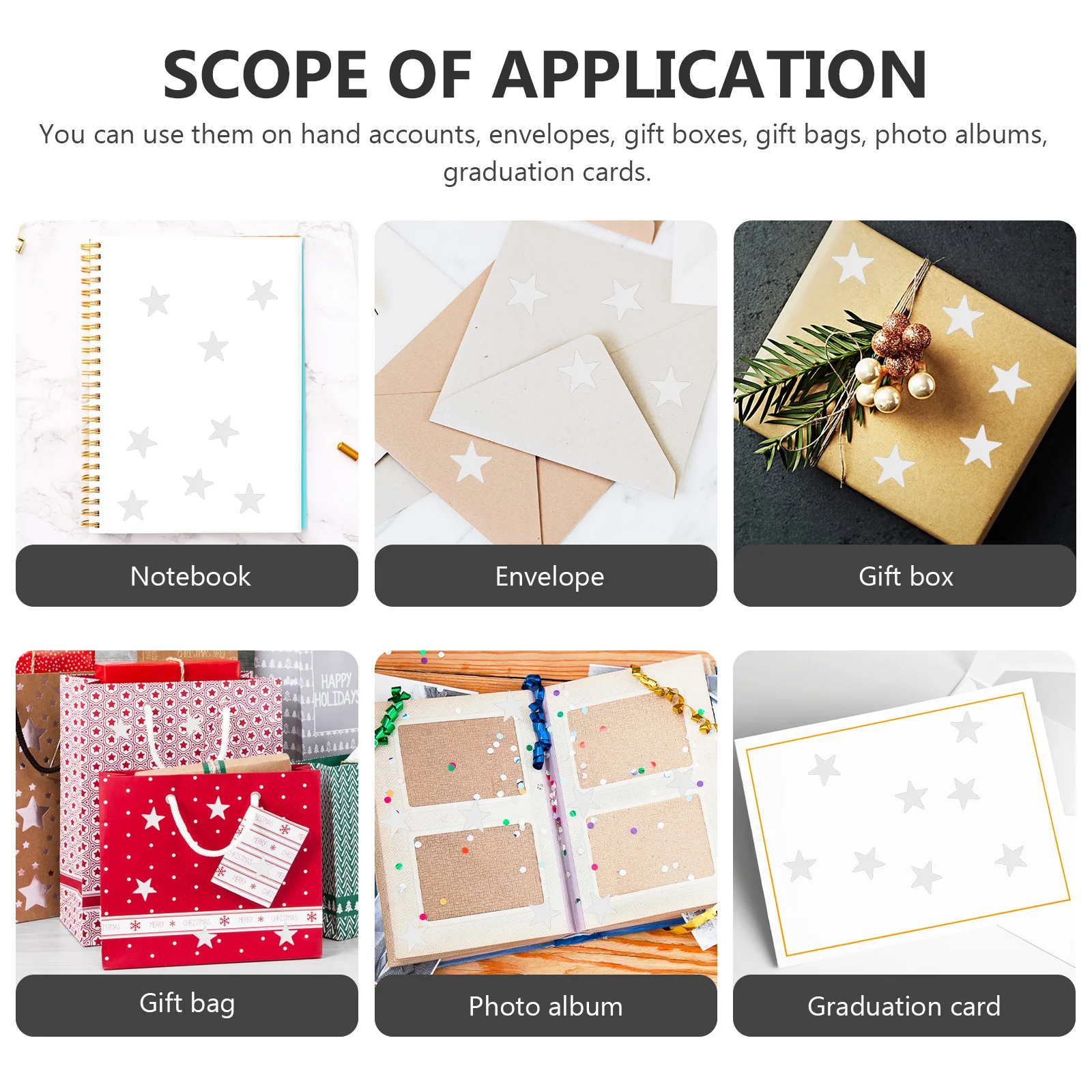 

2 Bags Decorative Pentagram Reward Stickers Self Adhesive for Kindergarten Classroom Teachers Students Motivation Incentive