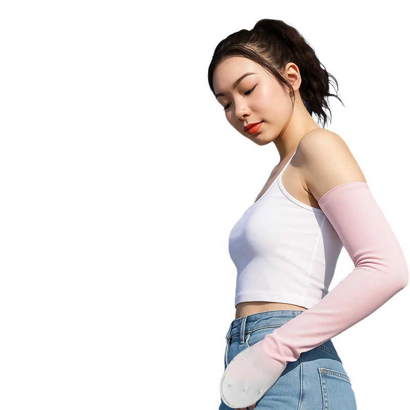 夏用アイスシルクスリーブカバー、手の保護、日焼け防止アームスリーブカバー、グローブ、アウトドアスポーツ、uvカット、アームカバー、サイクリング、ランニング用