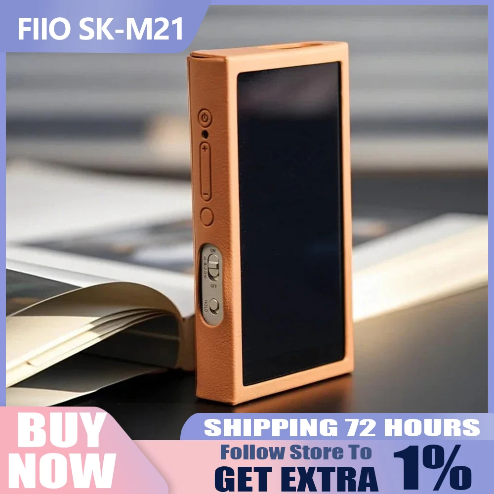 FIIO SK-M21 Mp3 プレーヤー保護ボックスプラグインヘッドフォン用に埋め込まれた保護ケース滑り止め PU レザーケース取り外しが簡単