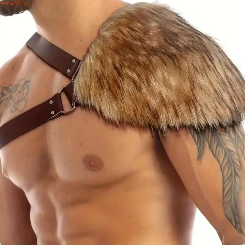 Q5WE Unisex-kaap imitatiebont voor karaktervolle aankleding Lichtgewicht reissjaal Wintermode en buitenactiviteiten