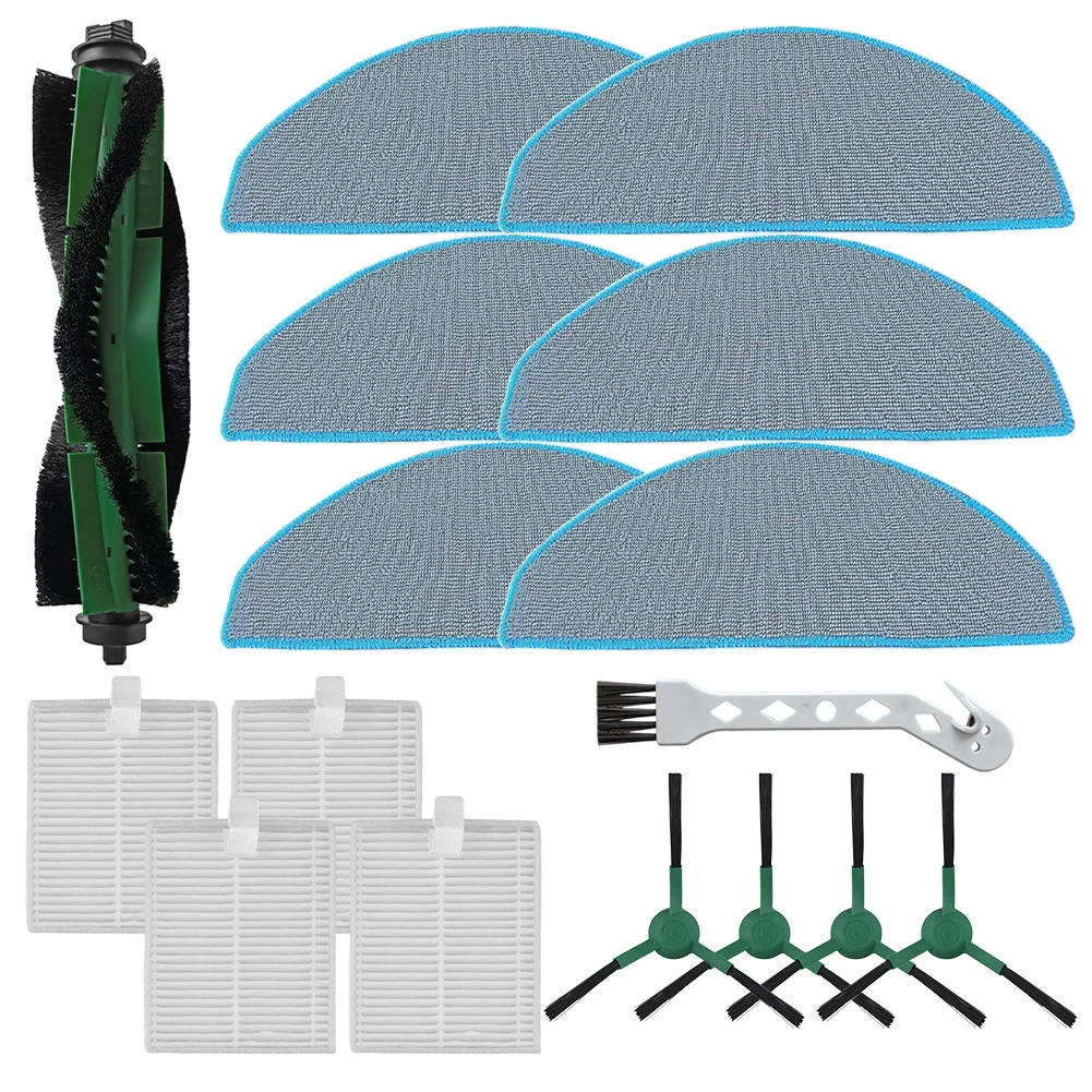 

16 Pieces For Roomba 105 For Combo Q0520 Main Brush Mop Cloth Side Brush Filter/ Vacuum Cleaner Parts & Consumables