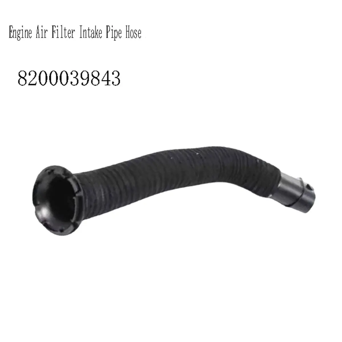 #18S Air Filter  pipelineline,Engine Air Filter Intake Pipe Hose for Renault Kangoo 1 Clio 2 (Black)
