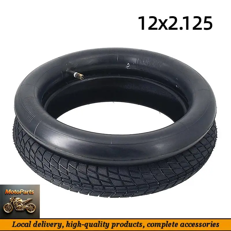 Inflatable Tire 12x2.125 Inner and Outer Tires 12 inch Bicycle Scooter baby Stroller Tire Inner Tube Outer Tire Accessories