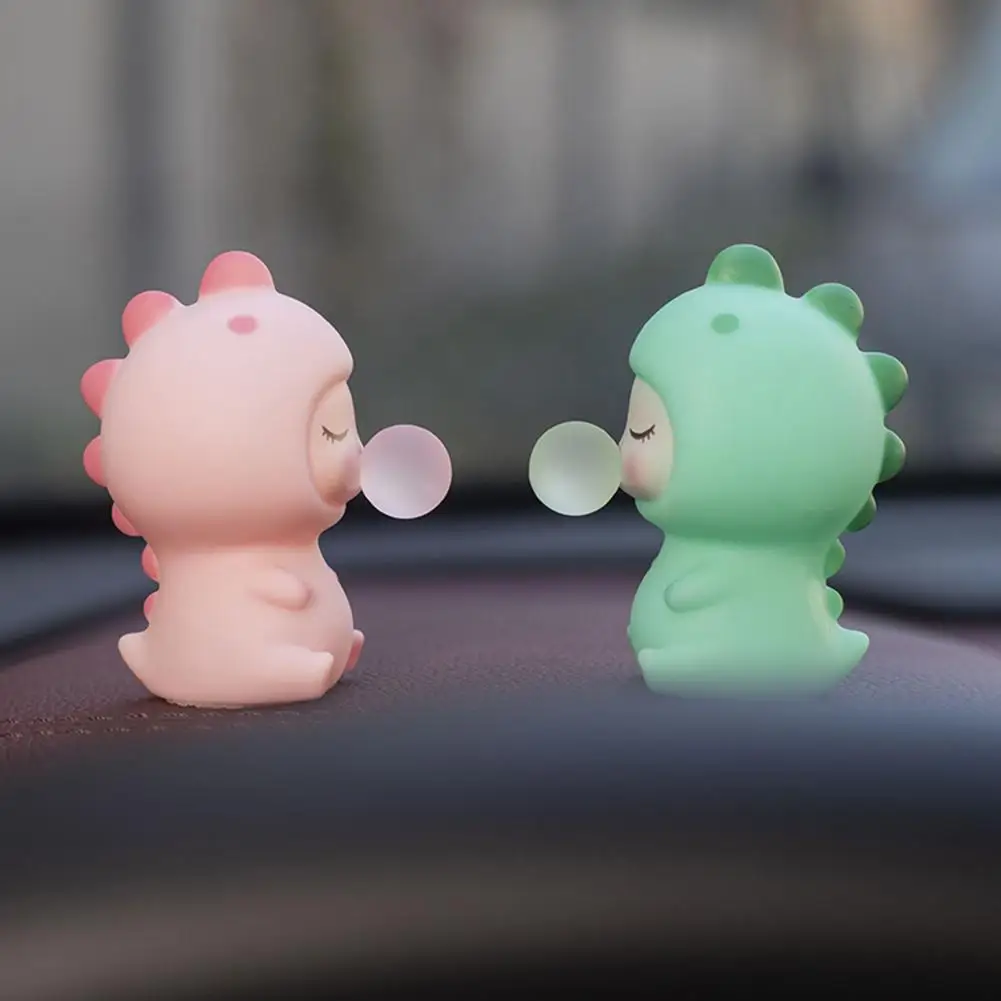 Cute Dinosaur Figurine Car Dashboard Ornament Creative Shape Mini Size Car Dashboard Ornament Accessories