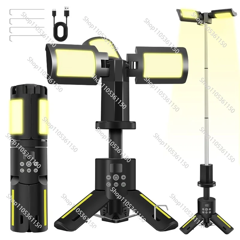 Portable outdoor camping light Multifunctional retractable camping light Charging long battery life Waterproof tent light