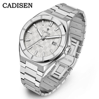 CADISEN 2025 New Mens Watches Luxury Automatic Watch For Men NH35A Mechanical 40MM WristWatch Stainless Steel AR Sapphire glass