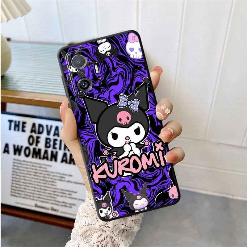 

Милый черный мягкий чехол для телефона Sanrio Kuromi для Xiaomi Redmi A1 A2 Plus 9 K40 K80 Pro 10 14C A3 A5 12C A4 13C