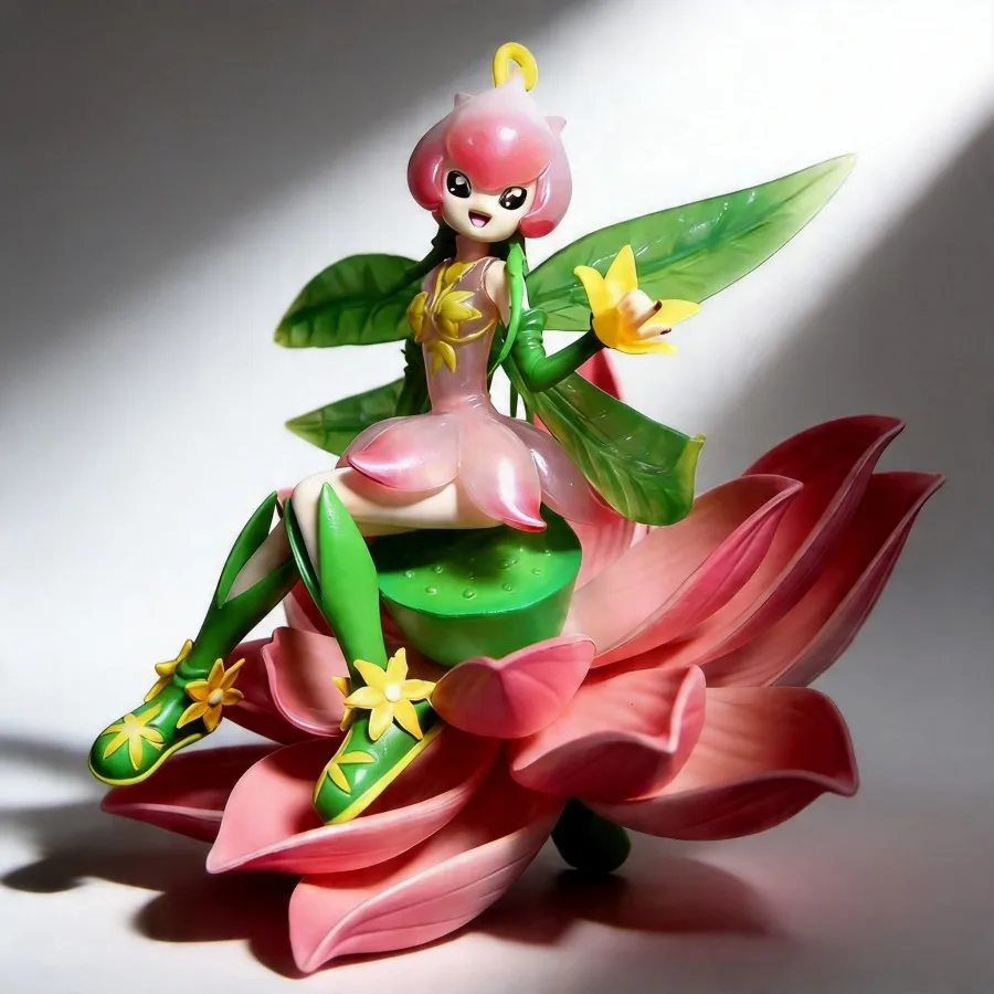 

Sitting Floramon Digimon Anime GK Figure Peripheral Desktop Collectible Model Home Decor Ornament Gift