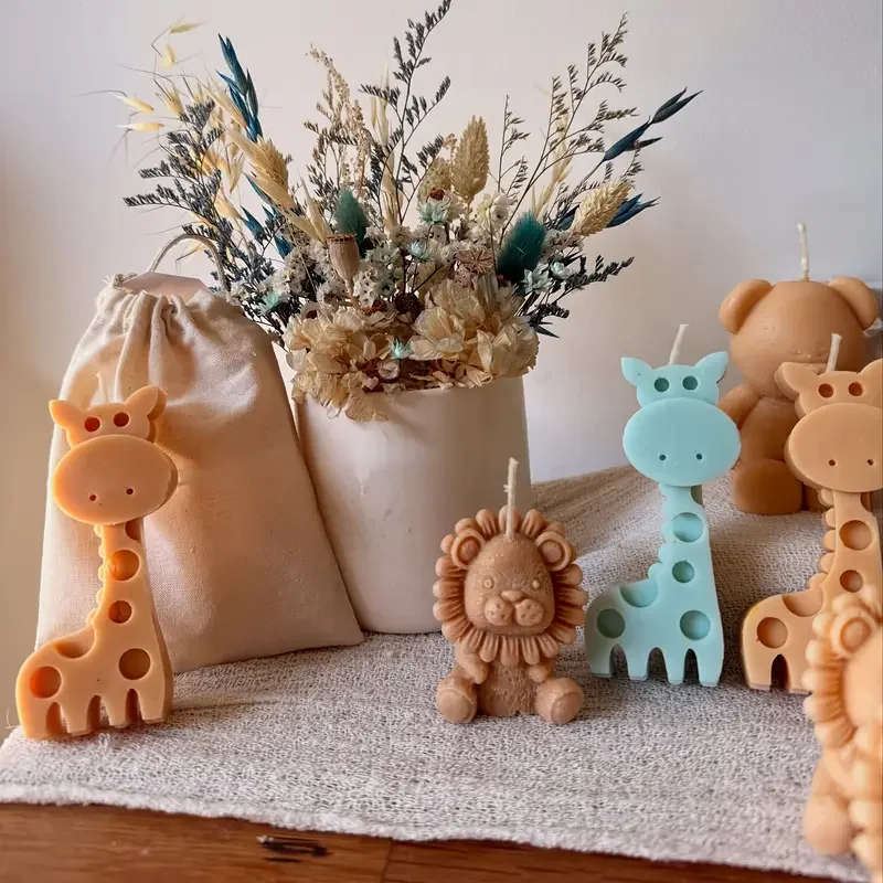 Cute Cartoon Lion & Giraffe Sc - Candle Making Jelly review and price