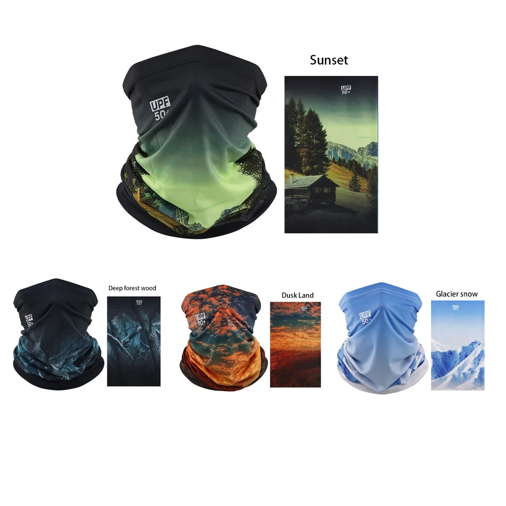 Sun Protection Face Mask, Cycling Sun Protection Neck Gaiter, Unisex Fishing Ice Silk Magic Headscarf, Summer Thin Neck Scarf