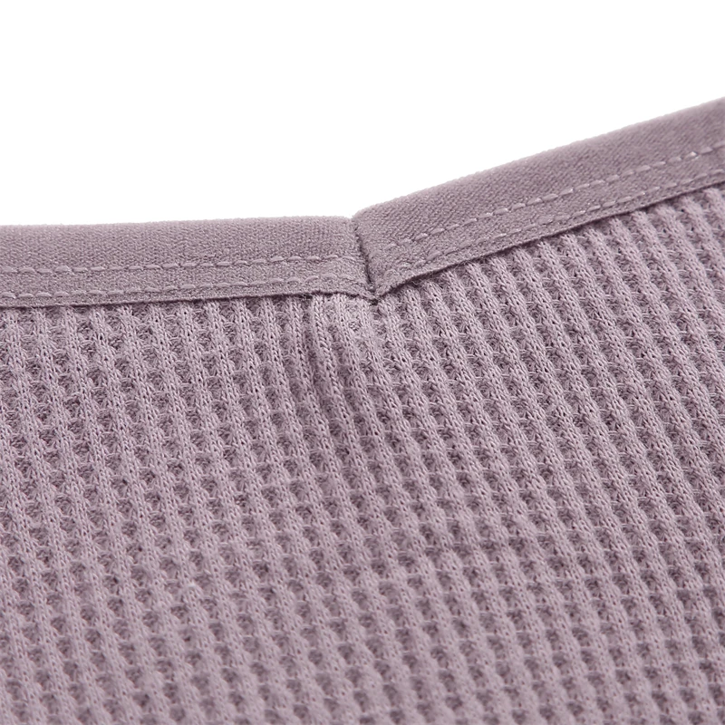 FINETOO 4-teiliges Set Baumwoll-Waffel-Unterhosen im Brasilianischen Stil, Sexy Tiefsitzende Komfortable Unterwäsche, Einfarbige Dehnbare Slips Lingerie – Detail 14