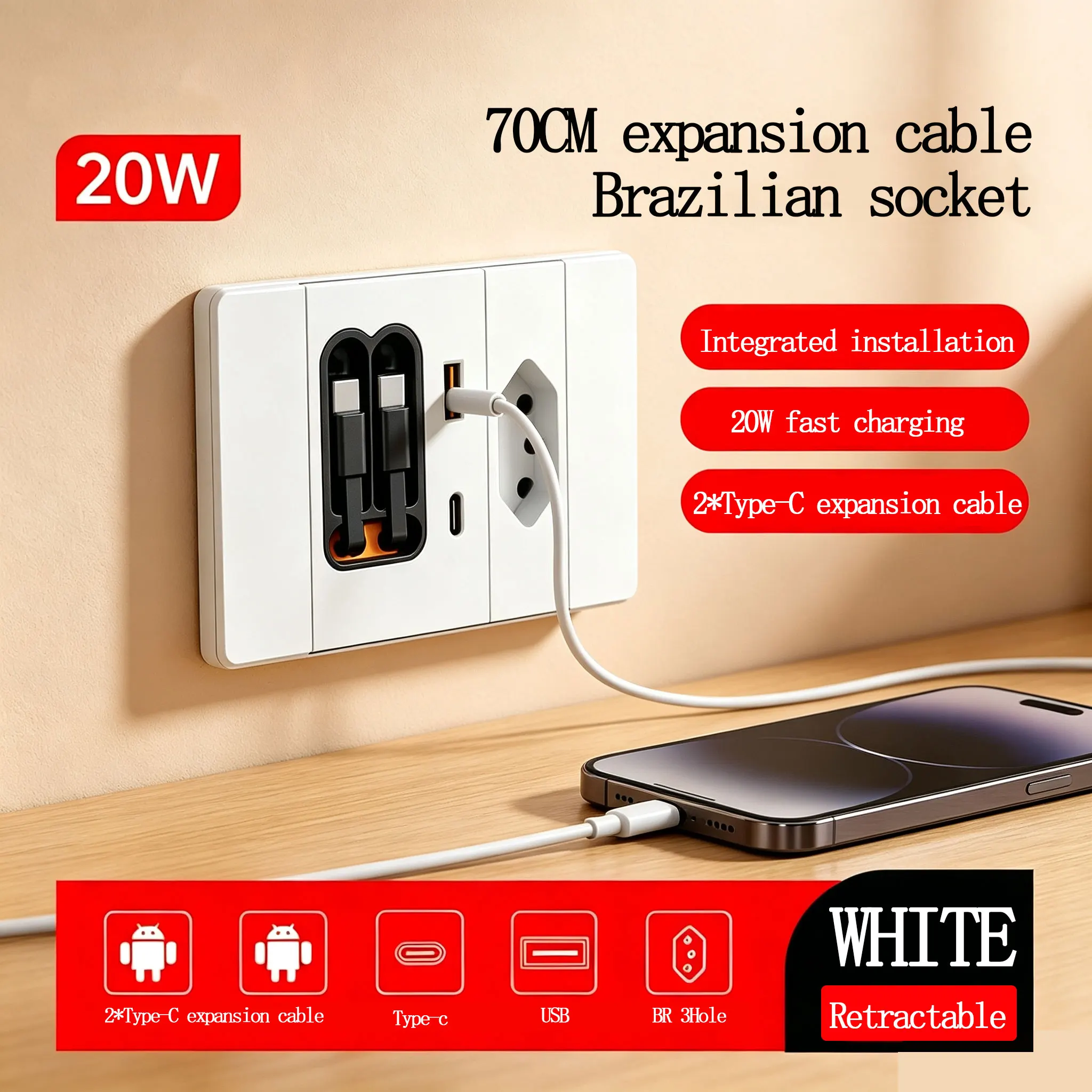 panel-de-enchufes-brasilenos-de-tipo-118-para-pared-con-cable-extensible-de-70-cm-y-doble-puerto-tipo-c-y-enchufe-de-carga-rapida-usb-de-20-w-para-el-mercado-brasileno