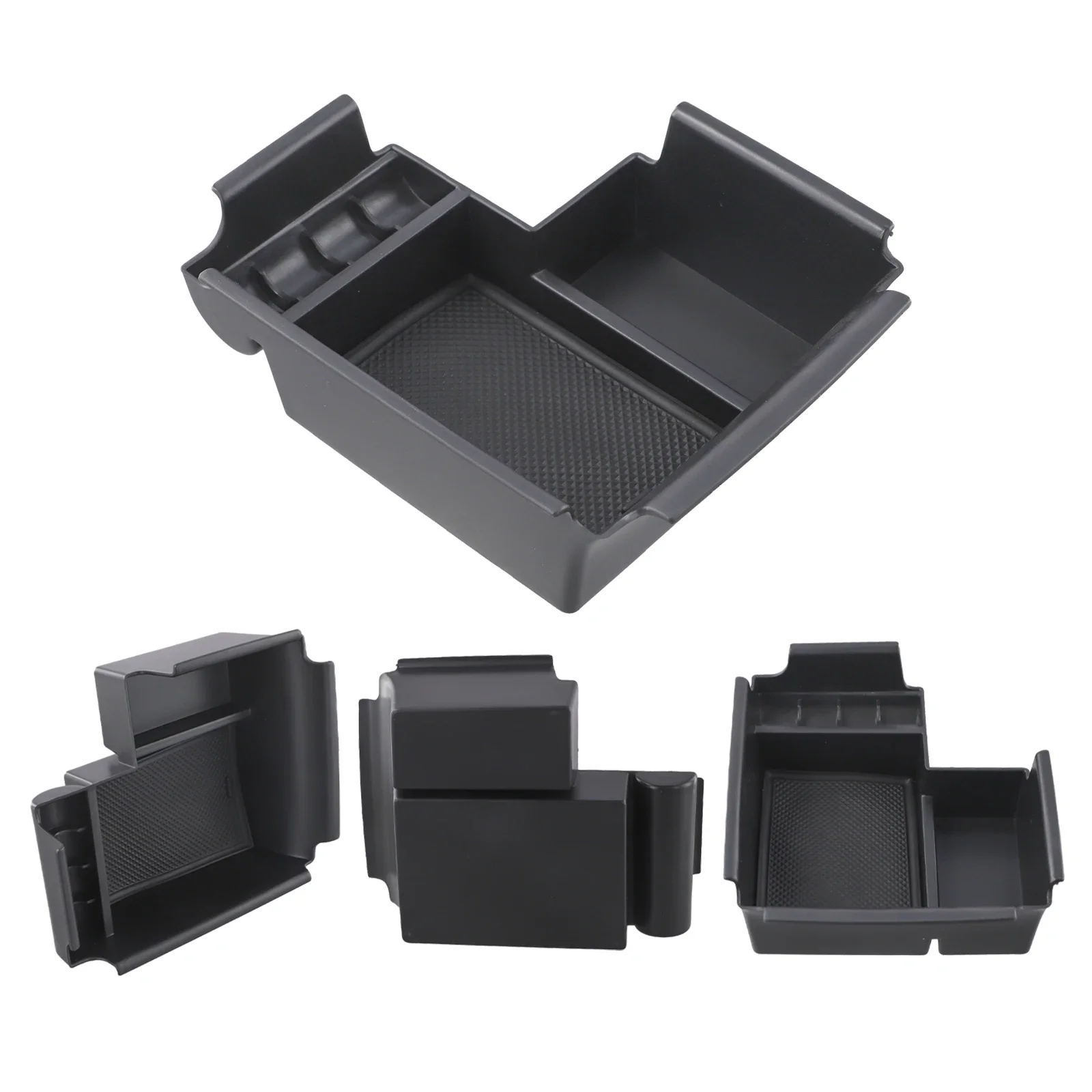 Black Center Console Organizer Armrest Box Storage Wear-resistant And Non-deformed Practical And Reliable Design