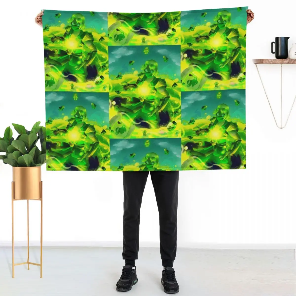 Lloyd (masked variant) Throw Blanket Shaggy Plaid Luxury Designer Sofa Throw Soft Beds Sofas Blankets