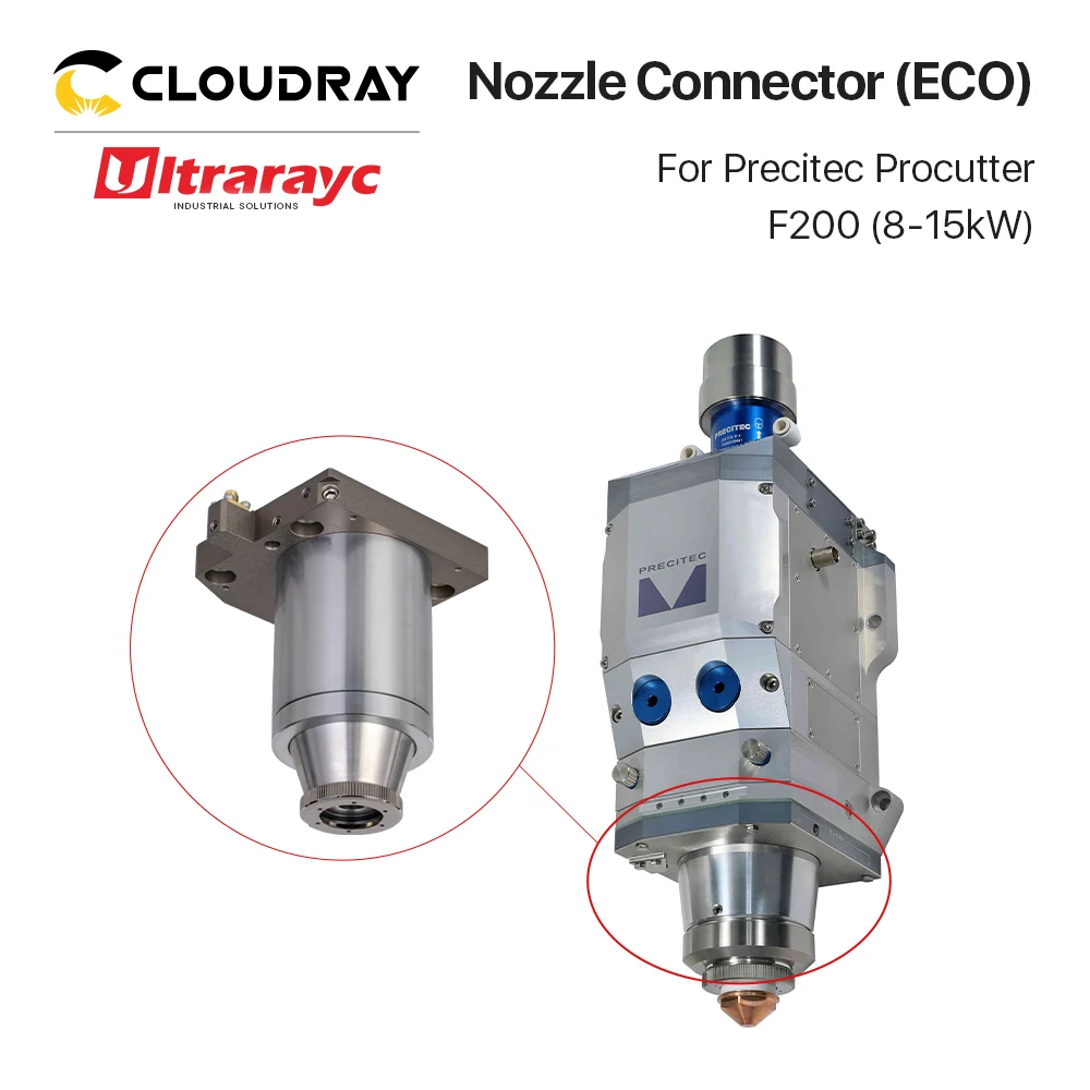 Ultrarayc Nozzle Connector 8-15kW Optional for Precitec Procutter ECO F200 Laser Head for Fiber Cutting Machine