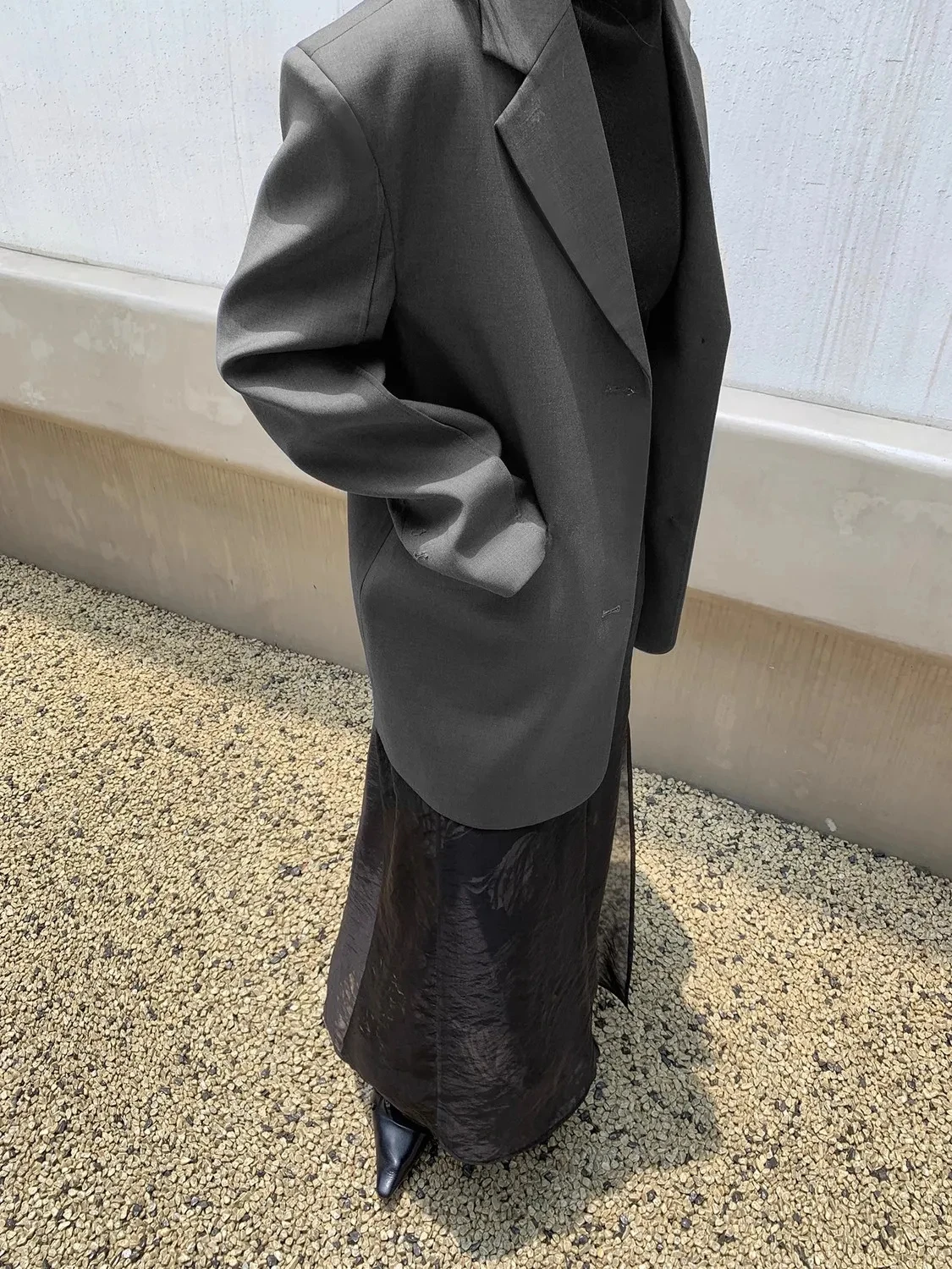 Giacche da abito blazer coreano grigio nero, per abbigliamento da donna, cappotti da completo primavera autunno, 2025 nuovi, blazer casual, top femminili