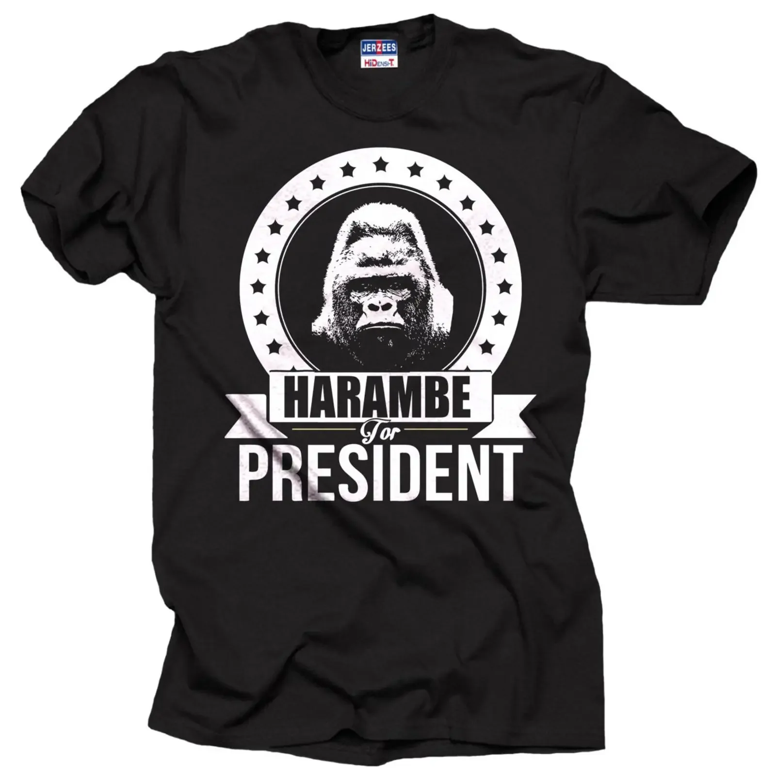 Harambe For President T shirt Gorilla Support vintage Washed streetwear homme graphic Soft Casual Slightly designer clothes