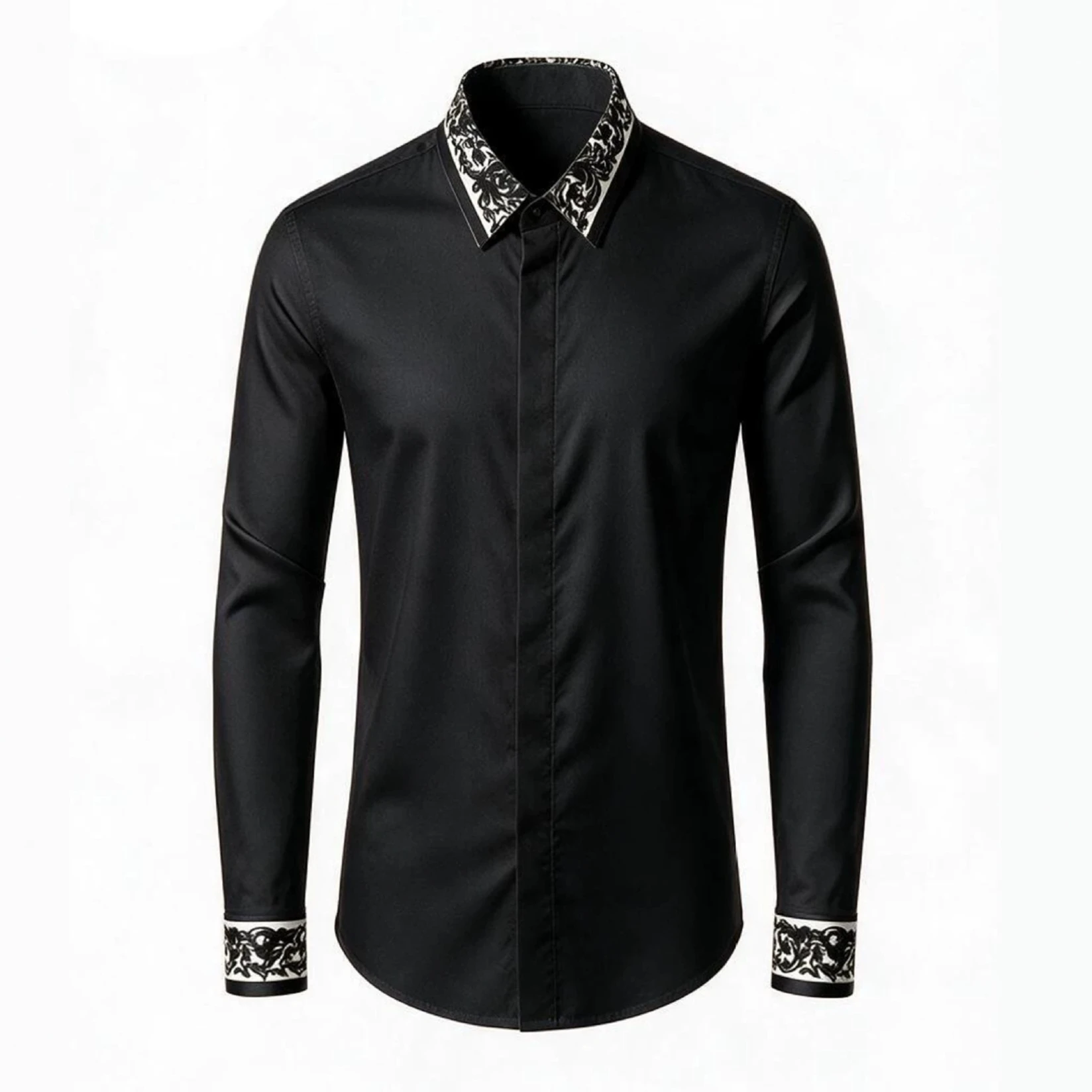 Luxury Retro Elastic Modal Long Sleeved Shirt for Men Non Ironing Casual Business Formal Shirts Comfortable Versatile Top 2026