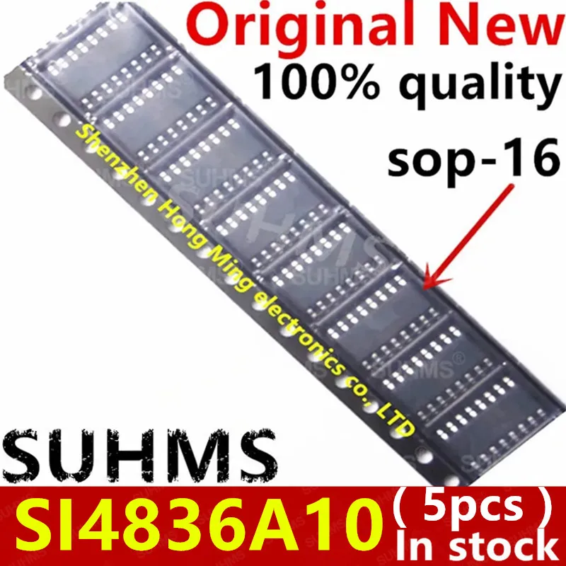 SI4836-A10-GSR sop-16、100% 新品、5個