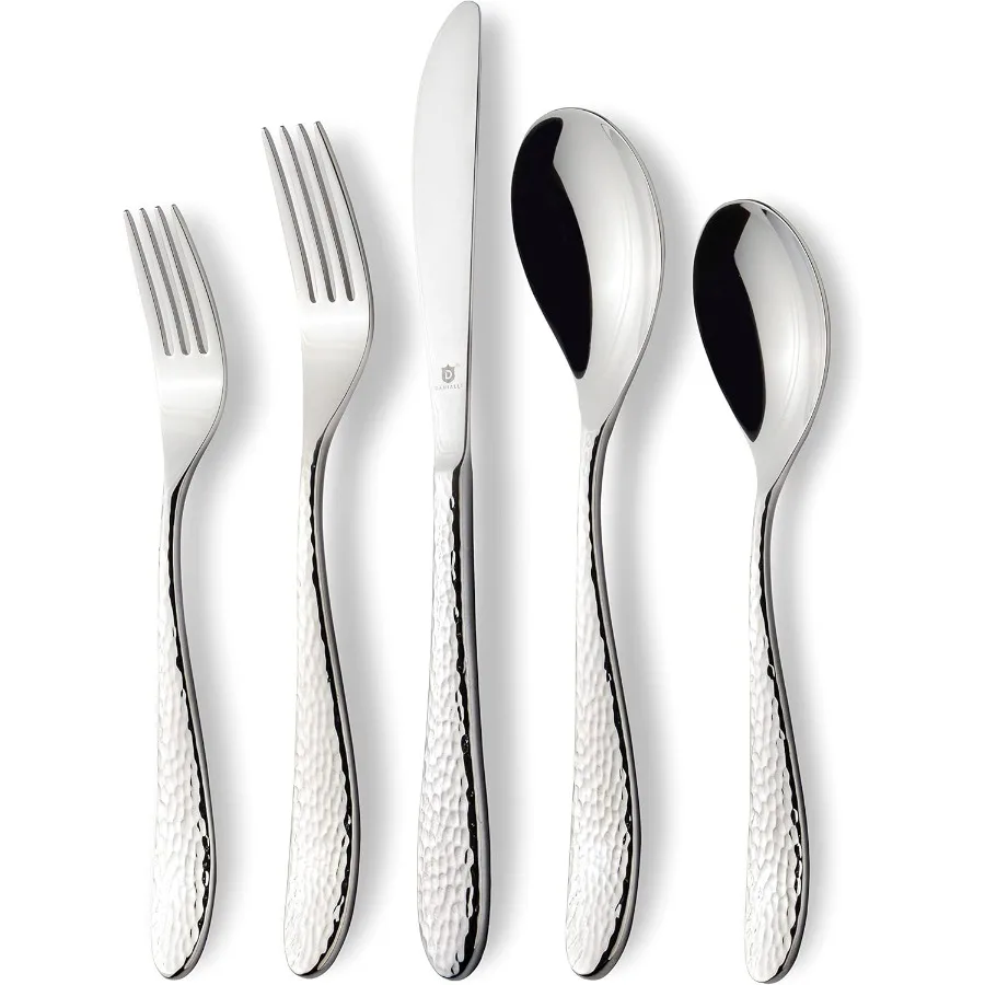 

Набор столовых приборов из нержавеющей стали премиум-класса 18 10 с кованым покрытием. Служба столовых приборов из нержавеющей стали 18 10 для тяжелых условий эксплуатации и можно мыть в посудомоечной машине.