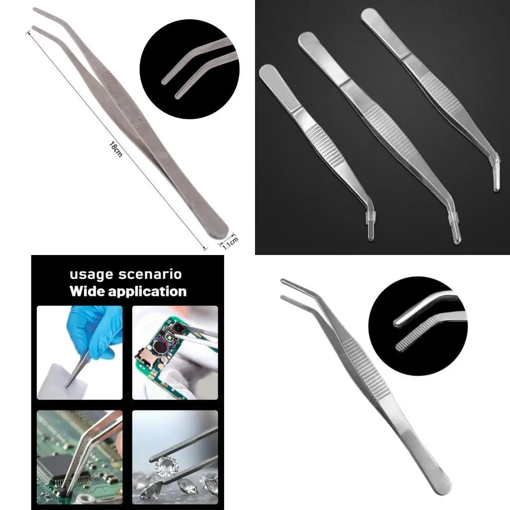 

G6KF Angled Tweezers Professional Tweezers Aquatic Pets / Corals Crafting/ dical