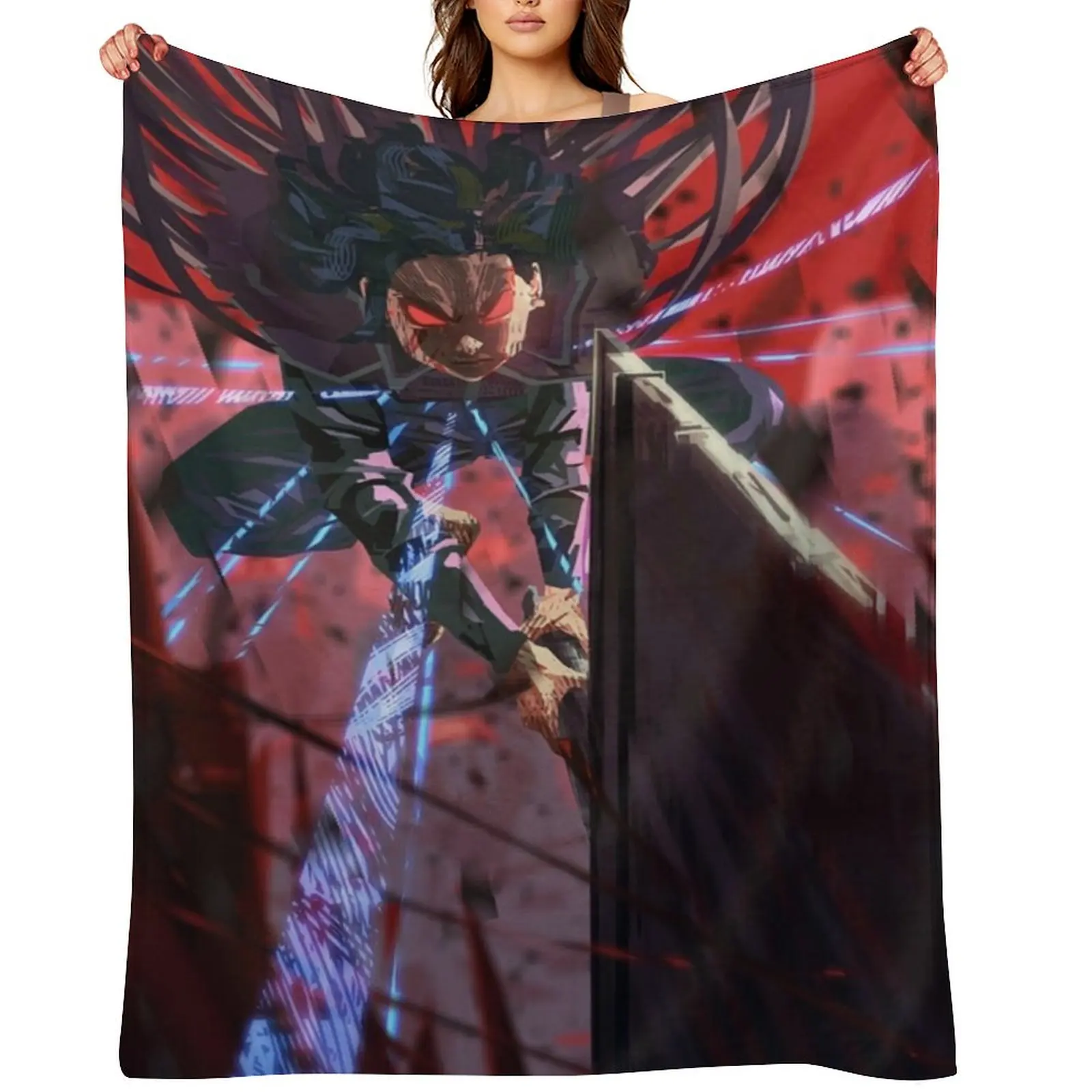 

Mistborn: Hero of Ages - Vin Venture slicing someone in half Throw Blanket Sofa Tourist Furrys Blankets