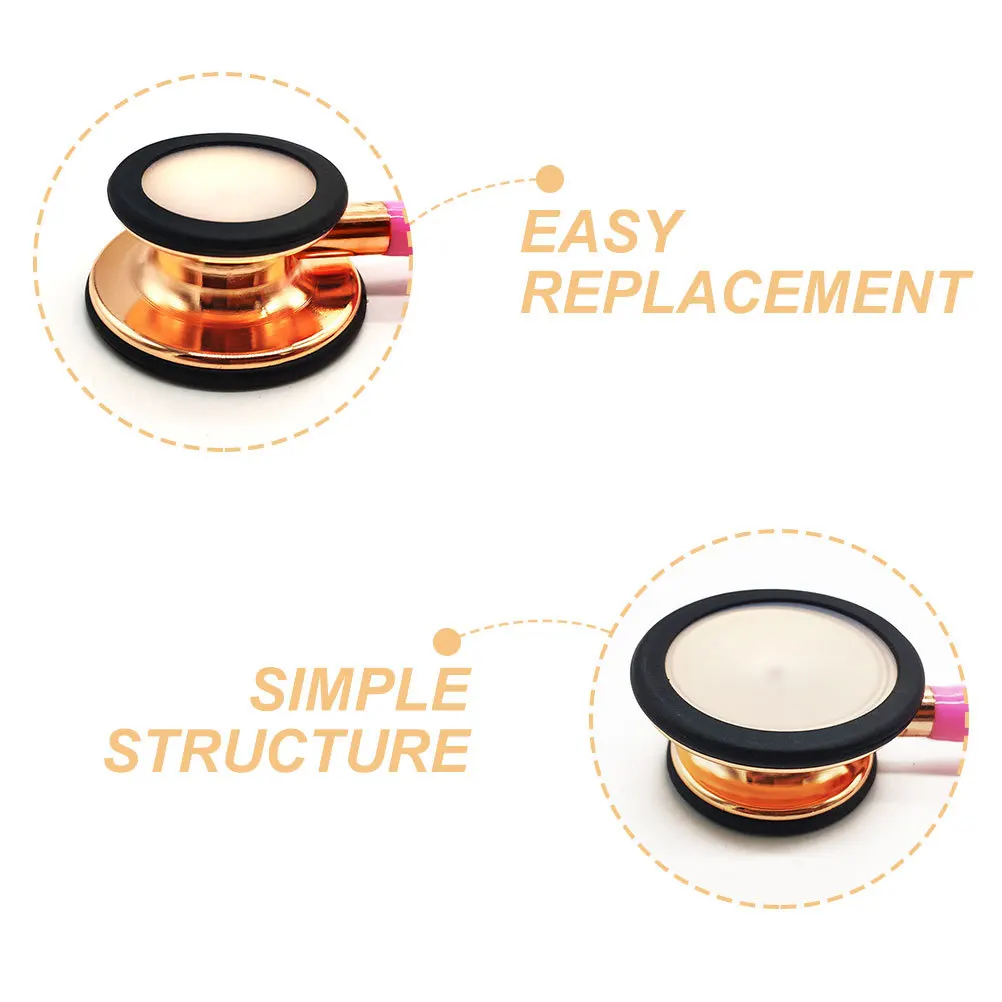 

2 комплекта, сменная крышка колокола диафрагмы стетоскопа, плавающая мембрана для педиатрического взрослых, сменные аксессуары для стетоскопа