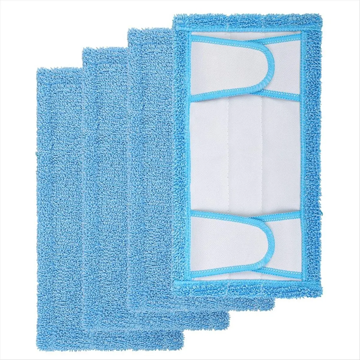 2026 Trend 4PCS Reusable Mop Pad for Sweeper Mop,12.5inch Microfiber Mop Pad Refill Wet/Dry Cleaning Pad for Hard Floor