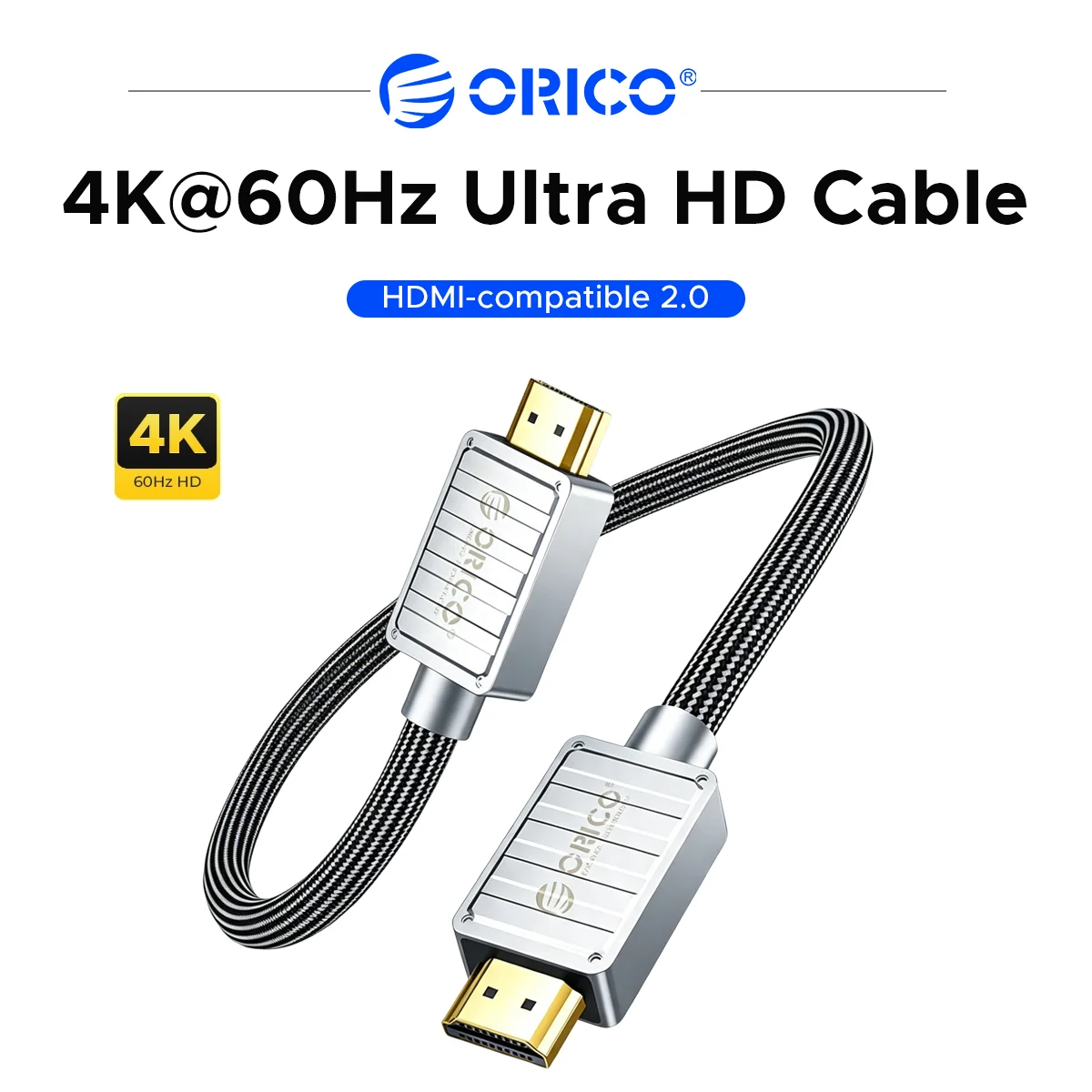 ORICO High Speed 18Gbps HDMI Cable Support 3D 1080P Video Transmission For Game Console Monitor Laptop TV Projector