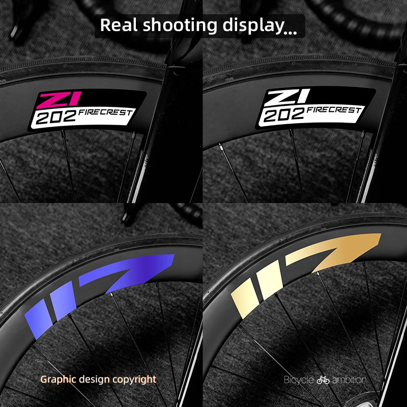 ل 2021 Zipp 202 ملصقات عجلة الدراجة البلاستيكية قبل القطع مخصص صالح لا بقايا ملحقات الديكور الجبلية