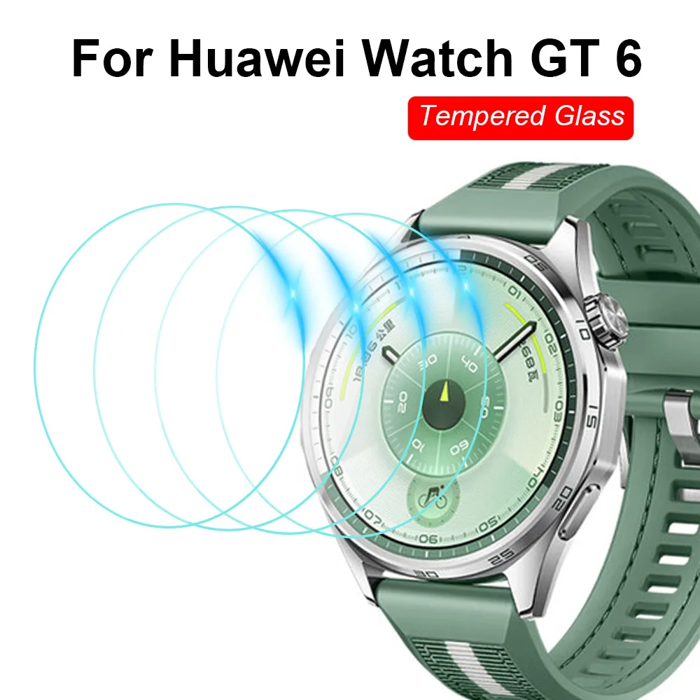 Vidro temperado para huawei watch gt 6 pro 46mm 41mm protetor de tela premium durável hd película anti-arranhões para acessórios gt6