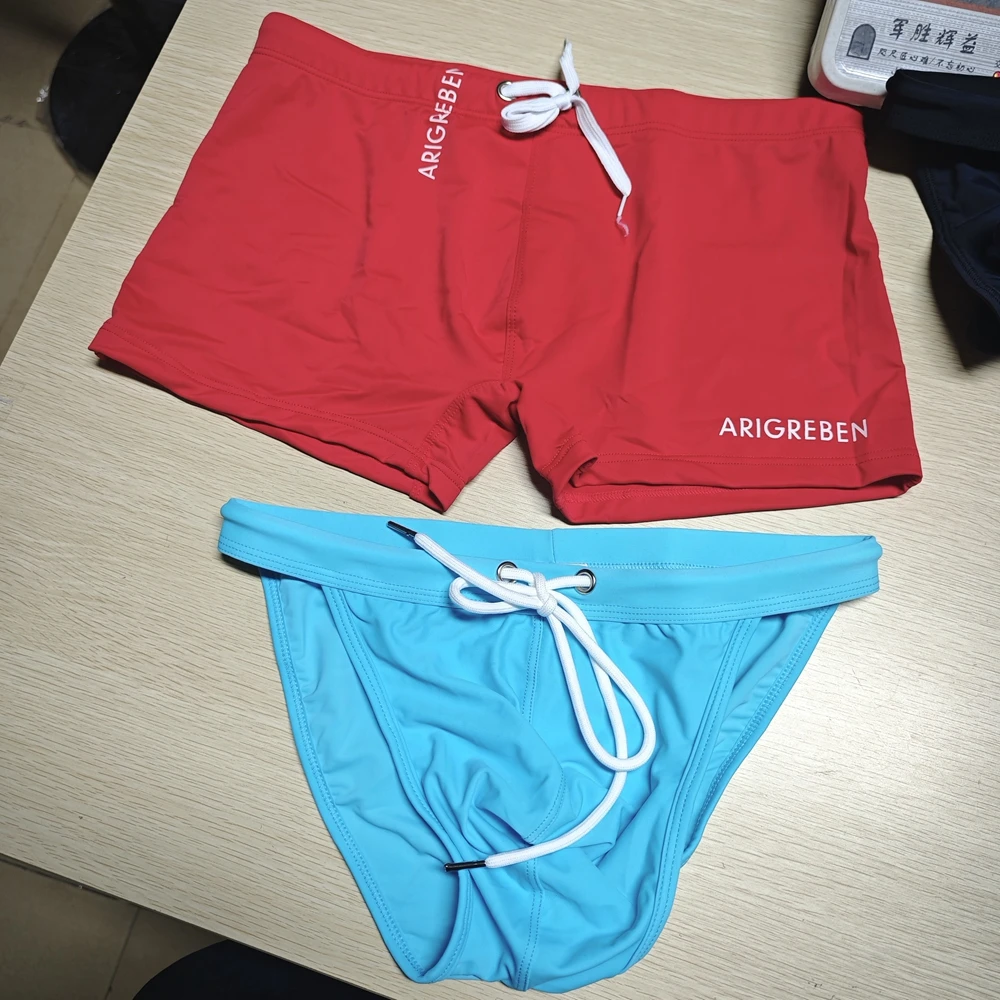 Color Fashion Men's Swimming & Tether Men's Fashion Hot Spring Swimming Pants Summer Air-Dry Men's boxers A901-D101-D100