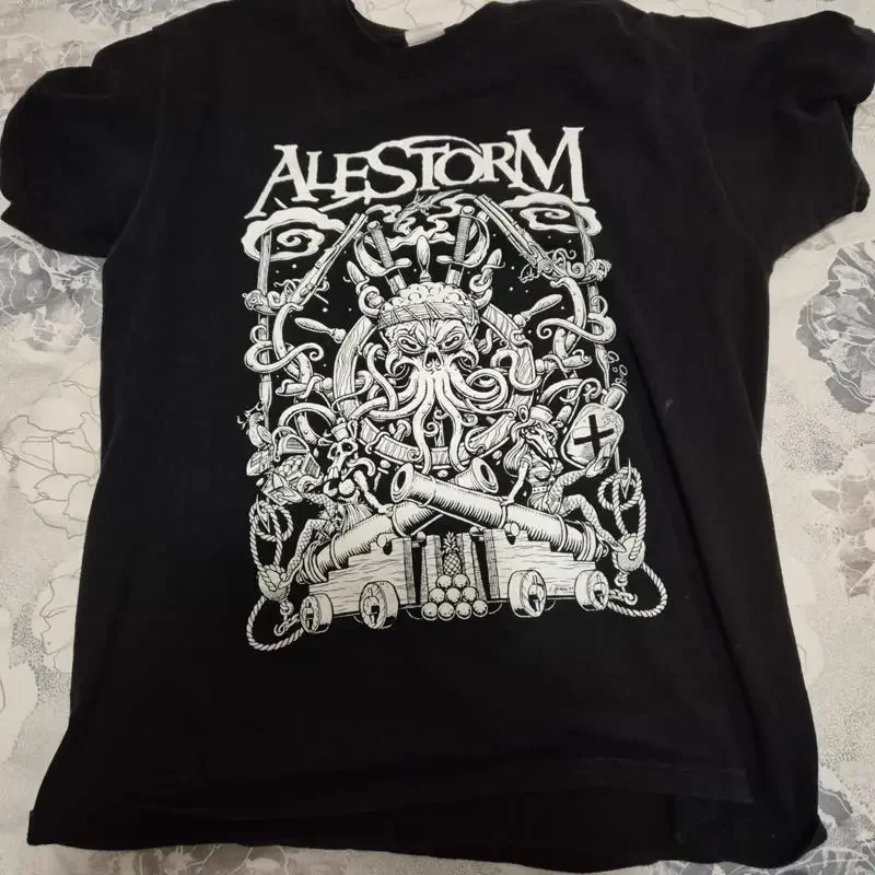 Retro Alestorm Album Heavy Cotton Black All Size T Shirt For Men Sg358