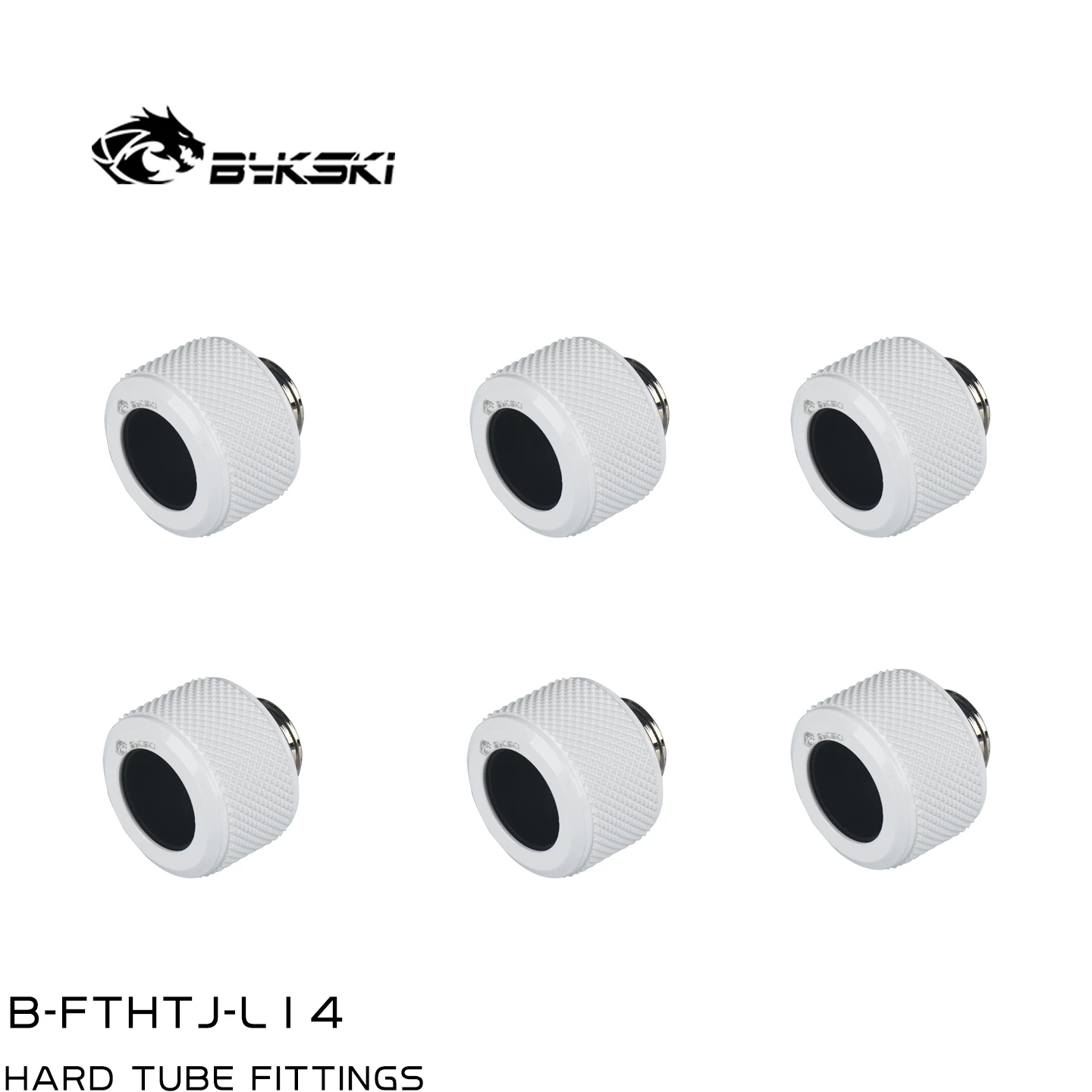 Bykski Anti-off Hard Tube Fitting G1/4 Hand Compression For OD14/16MM Acylic/PETG/PMMA Tube Water Cooler B-FTHTJ-L14/16